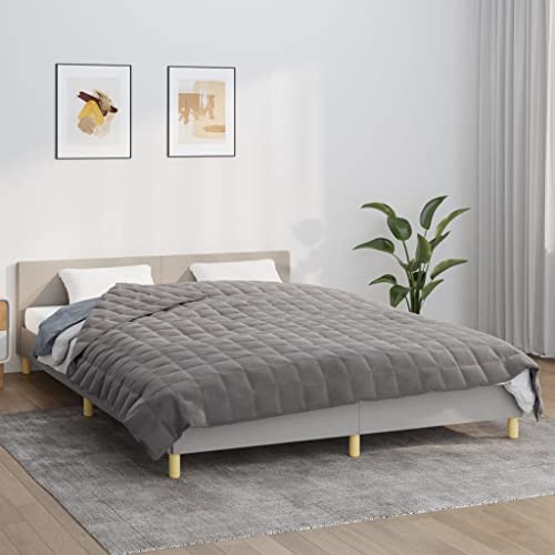 Brokky Gewichtsdecke Grau 200x230 cm 9 kg Stoff Entspannungsdecke Schwere Decke zum Schlafen Erwachsene Weighted Blanket Brokky Gewichtsdecke Grau 200x230 cm 9 kg Stoff Entspannungsdecke Schwere Decke zum Schlafen Erwachsene Weighted Blanket von Brokky