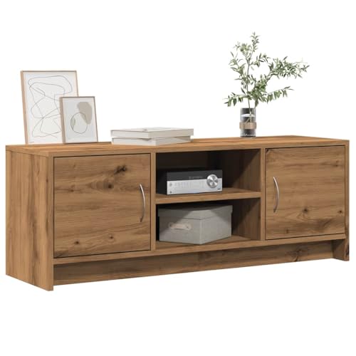 Brokky TV-Schrank Fernsehschrank Wohnzimmer MöBel TV MöBel Wohnzimmer Schrank TV Table TV Cabinet Artisan-Eiche 102x30x37,5 cm Holzwerkstoff von Brokky