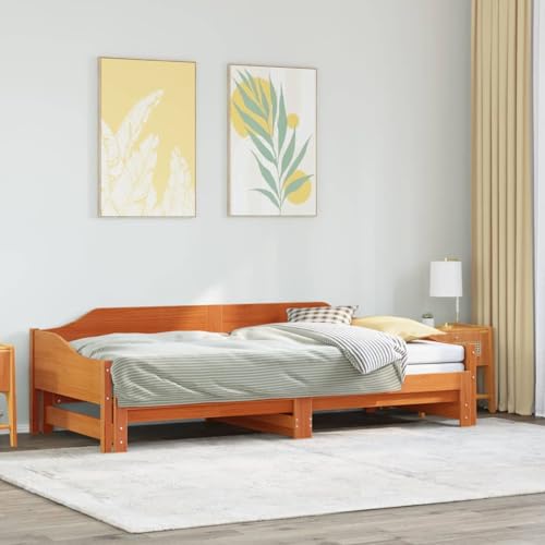 Brokky Tagesbett Ausziehbar Bett Ausziehbar Daybed Tagesbett Ausziehbar Sofabett Ausziehbares Bett Wachsbraun 80x200 cm Massivholz Kiefer Brokky Tagesbett Ausziehbar Bett Ausziehbar Daybed Tagesbett Ausziehbar Sofabett Ausziehbares Bett Wachsbraun 80x200 cm Massivholz Kiefer von Brokky