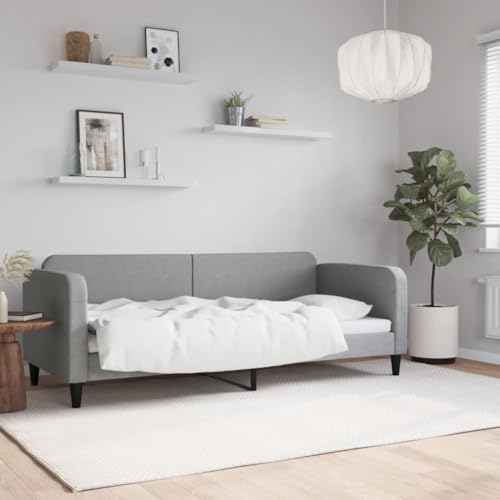 Brokky Tagesbett Bettgestell Sofa Betten Tagesbetten Daybed Bed Frame Betten Hellgrau 80x200 cm Stoff / 354028 Brokky Tagesbett Bettgestell Sofa Betten Tagesbetten Daybed Bed Frame Betten Hellgrau 80x200 cm Stoff / 354028 von Brokky