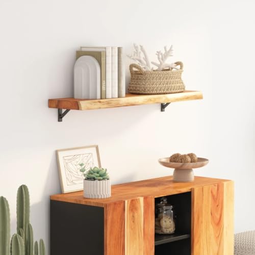 Brokky Wandregal 80x30x2,5 cm BüCherregal Wand Schweberegal Wand Regal Regale FüR WäNde Wand Regale Rechteckig Massivholz Akazie Baumkante Brokky Wandregal 80x30x2,5 cm BüCherregal Wand Schweberegal Wand Regal Regale FüR WäNde Wand Regale Rechteckig Massivholz Akazie Baumkante von Brokky