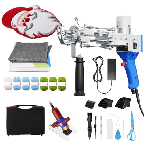 Brolteja Tufting Gun Tufting Gun Starter Kit,Rug Tufting Gun Set with Trimmer, 2 in 1 Cut and Loop Tufting Machine,5-40 Stiche Elektrischer Teppich Tufting Gun, für Handwerk Teppich DIY Geschenk Brolteja Tufting Gun Tufting Gun Starter Kit,Rug Tufting Gun Set with Trimmer, 2 in 1 Cut and Loop Tufting Machine,5-40 Stiche Elektrischer Teppich Tufting Gun, für Handwerk Teppich DIY Geschenk von Brolteja