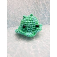 Süße Verigated Grün Dumbo Octopus Amigurumi Gefüllte Tier Meer Dekor Weiche Ornament Kostenloser Versand in Usa von BromleyDesigns