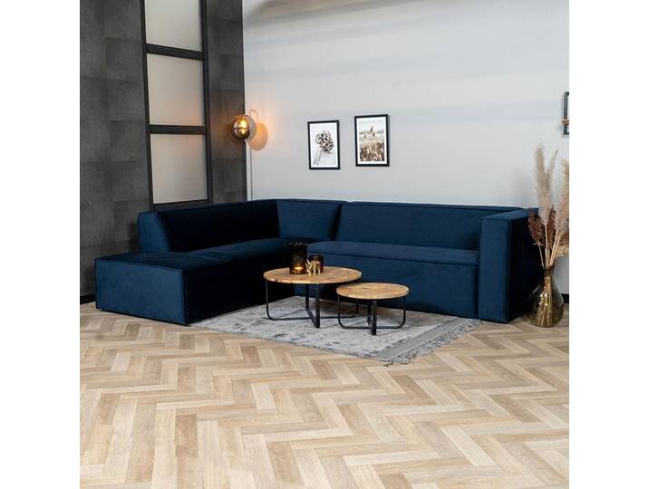 Bronx71 Ecksofa Memphis Samt dunkelblau links Bronx71 Ecksofa Memphis Samt dunkelblau links von Bronx71