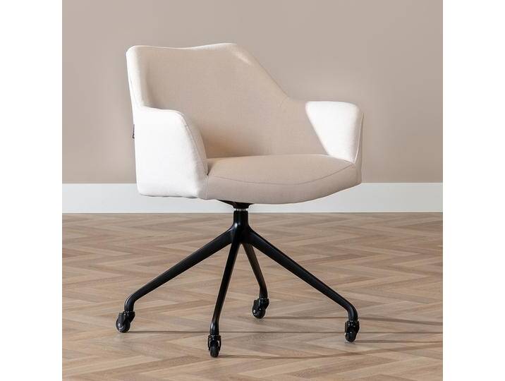 Bronx71 Esszimmerstuhl Isak recycelter Stoff mit Rollen off white Bronx71 Esszimmerstuhl Isak recycelter Stoff mit Rollen off white von Bronx71