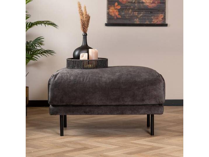 Bronx71 Samt Hocker Denver rechteckig anthrazit Bronx71 Samt Hocker Denver rechteckig anthrazit von Bronx71