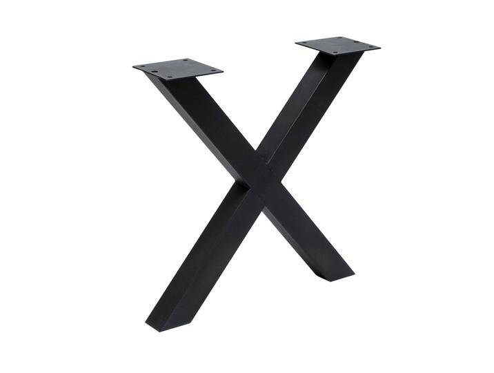Bronx71 Tischgestell X-Form Medi Metall schwarz (2er Set) von Bronx71