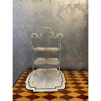 3 Tier Tablett Ständer | Etagere Serviertablett Silber Gold Mit Ebenen Metall Cookie von BronzHomeAccessories