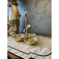 3-stufiger Tablettständer | Kuchenständer 3-stufiges Serviertablett Silberner Goldener 3-stöckiger Tortenständer Plätzchenständer Aus Metall von BronzHomeAccessories