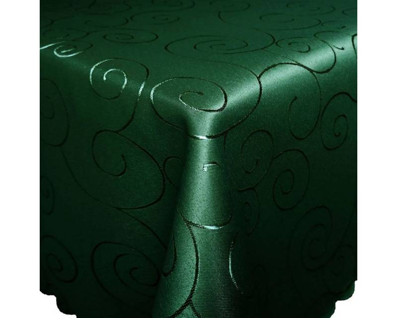 Bronze Tischdecke Ornamente ECKIG Tischdecke Seidenglanz Damast uni, bügelfrei, strapazierfähig, pflegeleicht von Bronze