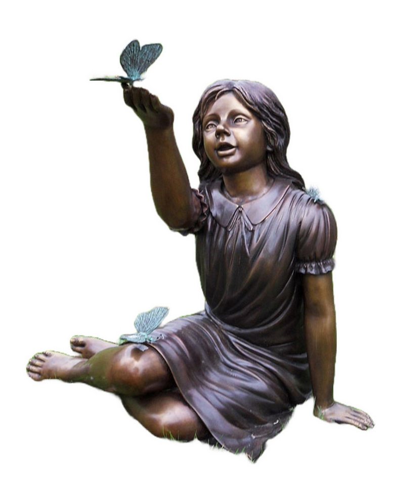Bronzeskulpturen Skulptur Bronzefigur Mädchen mit Schmetterlingen Bronzeskulpturen Skulptur Bronzefigur Mädchen mit Schmetterlingen von Bronzeskulpturen