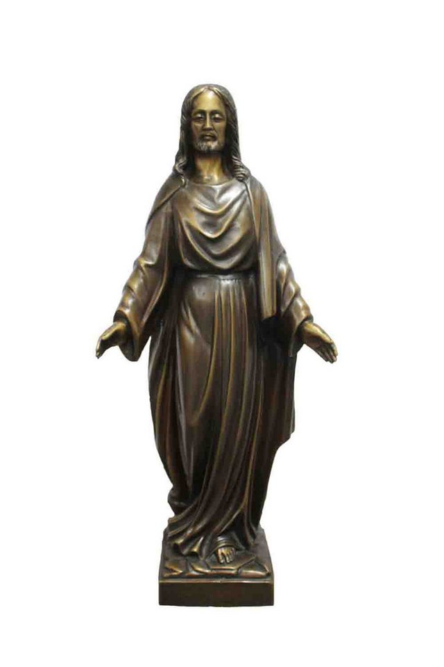 Bronzeskulpturen Skulptur Bronzefigur heiliger Jesus Grabdekoration von Bronzeskulpturen