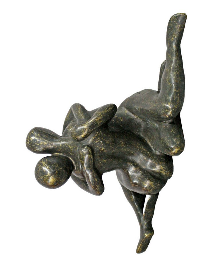 Bronzeskulpturen Skulptur Bronzefigur sitzendes Liebespaar modern bronze-braun von Bronzeskulpturen