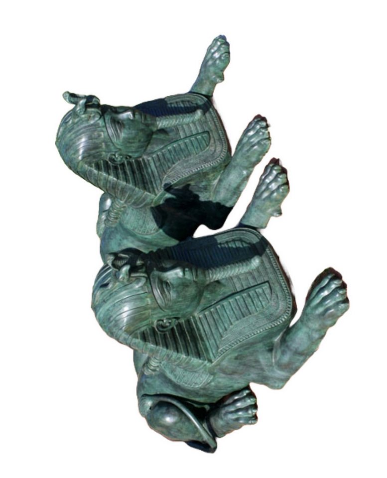 Bronzeskulpturen Skulptur Bronzefigur zwei Sphinxen Gartendekoration Bronzeskulpturen Skulptur Bronzefigur zwei Sphinxen Gartendekoration von Bronzeskulpturen
