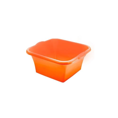 Bronzo Home Line Waschbecken, quadratisch, 42 x 42 x 18,5 cm Orange, Einheitsgröße von Bronzo