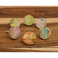 3Er Set Fraktal Knauf Shabby Chic Schubladenknauf Und Ziehschrank von BrookAndBirchCo