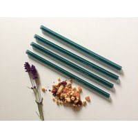 Glas Stroh Set Von Vier See Grün Wiederverwendbare Strohhalme/Eco Friendly Smoothie von BrookDrabotGlass