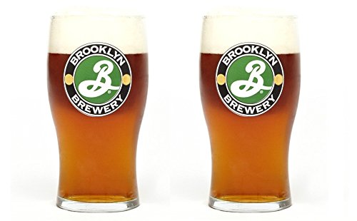 Brooklyn Brauerei Classic Tulip 16 Unze Pint Glas für Craft Bier – 2 Pack (2 Gläser) von Brooklyn Brewery