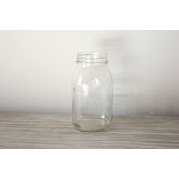 Vintage Glass Crown Einmachglas | Klare Behälter Geprägtes Geschirr Pantry Organisation Regelmäßige Mund Maße Blumenvase von BrooklynBornFinds