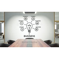 Business Wandtattoo, Büro Wandaufkleber, Büro Dekor, Büro Wandkunst, Vinyl Buchstaben, Fenster Aufkleber, Teamwork Art Ofc0047 von BrooklynStickerShop