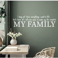 Familie Zitate Wandtattoa Wandtatto Home Decor Quotes Vinyl Buchstaben Fenstersticker Wandtattoaqtu0001 von BrooklynStickerShop