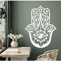 Hamsa Mandala Wandtatto Fenstersticker Vinyl Buchstabe Meditation Mle0004 von BrooklynStickerShop