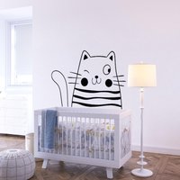 Katzen Wandtatto Kinderzimmer Kinderzimmer Anm0001 von BrooklynStickerShop