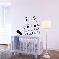 Katzen Wandtatto Kinderzimmer Kinderzimmer Anm0003 von BrooklynStickerShop