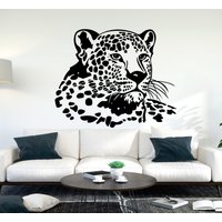 Leopard Wandtattoi Tier Wandtatto Wild Animal Wall Art Aufkleber Fensteraufkleber Vinyl Letter Chetaah Wildkatze Ani0005 von BrooklynStickerShop