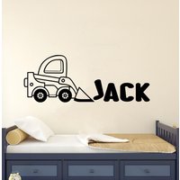 Personalisiertes Bauset Wandtattoo, Junge Zimmer Wandaufkleber, Junge Wandaufkleber, Vinyl Buchstabe, Fenster Aufkleber von BrooklynStickerShop