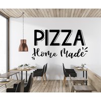 Pizza Hausgemachte Aufkleber Wandtattoo Pizzeria Wandaufkleber Vlinyl Buchstabe Fensteraufkleber Liebhaber Cok0032 von BrooklynStickerShop