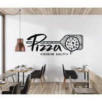 Pizza Wandtattoo Pizzeria Wandaufkleber Food Lover Vlinyl Brief Fensteraufkleber Cok0092 von BrooklynStickerShop