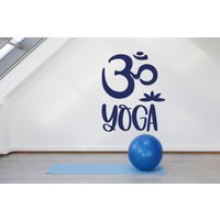 Yoga Aufkleber Meditaton Wandtattoo Wanddeko Namaste Motivation Vinyl Yog0026 von BrooklynStickerShop