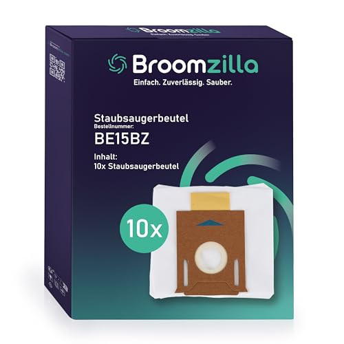 Broomzilla 10 Staubsaugerbeutel Kompatibel für ECOVACS DEEBOT OZMO T8 T8+ T8 AIV I/AIVI+ T8 MAX T8 Pure N8+ N8 Pro+ T9+ T9 PRO Yeedi Vac Station K781+ Staubbeutel Ersatz Beutel Zubehör von Broomzilla