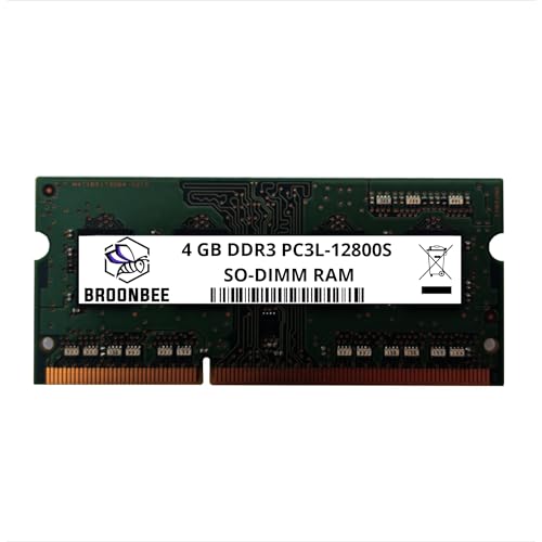 Broonbee Laptop Arbeitsspeicher | 4 GB DDR3 1600 MHz RAM | Memory Upgrade für QNAP NAS TS-453U TS-453 Pro TS-251A | SODIMM Laptop-Speicher PC3L-12800S CL11 von Broonbee