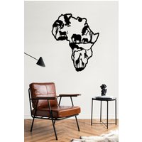 Afrika Metall Wand Kunst Dekor, Tiere Schwarz Wandkunst, Wandbehänge, Innendekoration, Einweihungsparty Geschenke, Wohnzimmer Dekor von BrosWallArtDecors