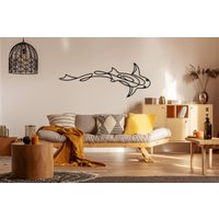 Hai-Metall-Wandkunst, Hai-Themen-Modernes Design-Wand-Dekor, Große Metall-Wandkunst Im Freien, Einzigartiges Haus-Wohnzimmer-Dekor von BrosWallArtDecors