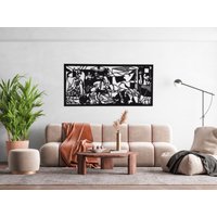 Picassos Guernica Große Metall Wanddekoration, Wandkunst, Pablo Picasso Malerei Kunst, Wohnzimmer Wandkunst von BrosWallArtDecors