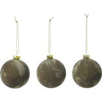 Broste Copenhagen - Alcan Christbaumkugeln, grape leaf (3er-Set) von Broste Copenhagen