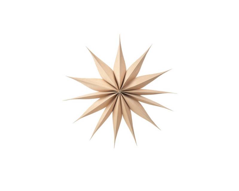 Broste Copenhagen Baumbehang VENOK Stern L Holz natural 70 cm, Venok Weihnachtsstern L von Broste Copenhagen