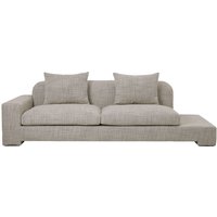 Broste Copenhagen - Bay 2-Sitzer Sofa, Ablage links, beige melange von Broste Copenhagen