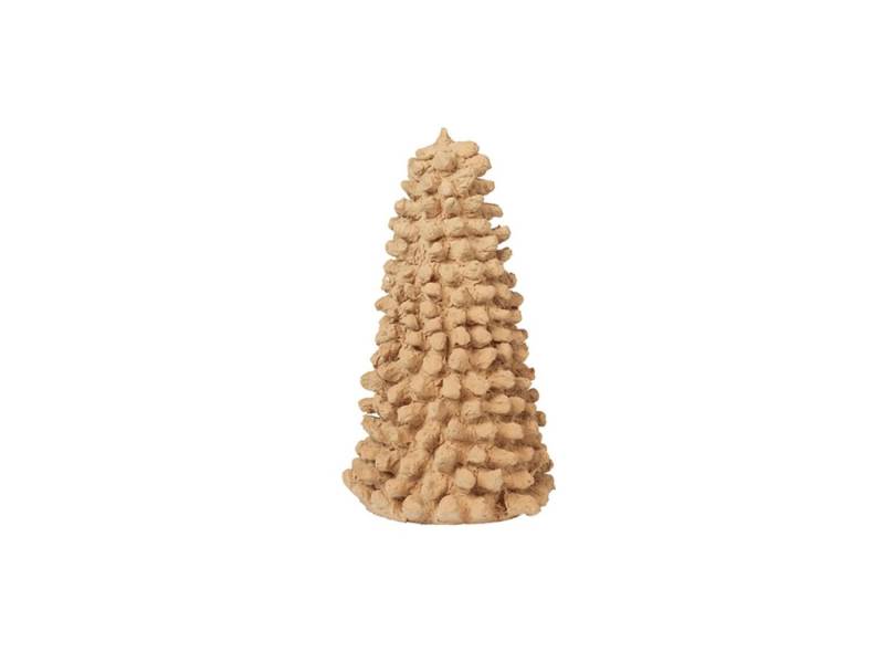 Broste Copenhagen Dekoobjekt PULP Holz Baumwollbaum brown 11 cm, Pulp Weihnachtsbaum von Broste Copenhagen