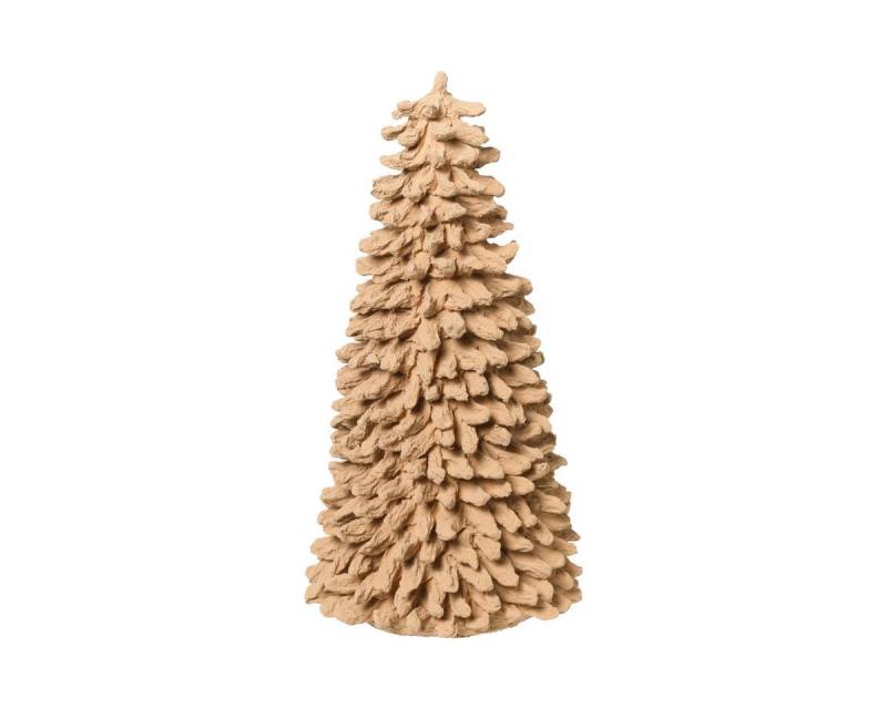 Broste Copenhagen Dekoobjekt PULP Holz Baumwollbaum brown 13 cm, Pulp Weihnachtsbaum von Broste Copenhagen