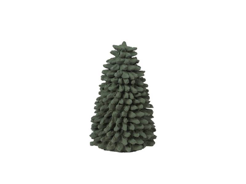 Broste Copenhagen Dekoobjekt PULP Holz Baumwollbaum thyme 11 cm, Pulp Weihnachtsbaum von Broste Copenhagen