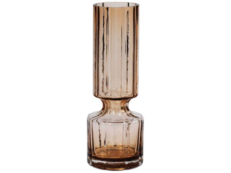 Broste Copenhagen Dekovase Hyacint Vase Glas Indian Tan 28,3 cm (Vasen), Hyacint Vase von Broste Copenhagen