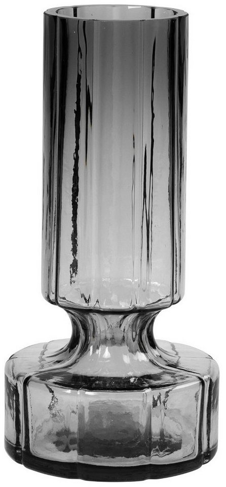 Broste Copenhagen Dekovase Hyacint Vase Glas Smoked Pearl Clear 24,9 cm (Vase) von Broste Copenhagen