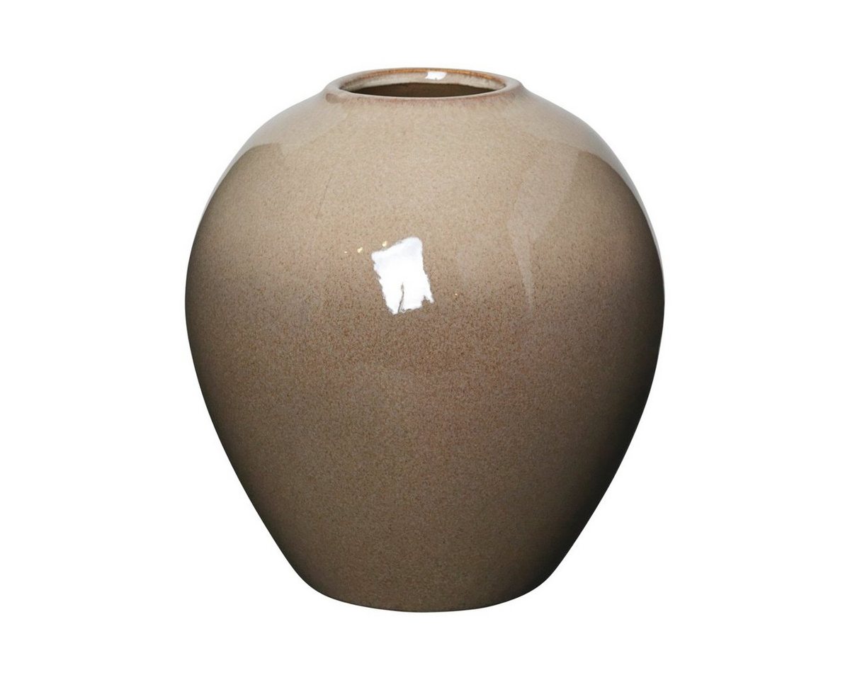 Broste Copenhagen Dekovase Ingrid Vase M Keramik Simple Taupe / Brown 25,5 cm (Vase) von Broste Copenhagen