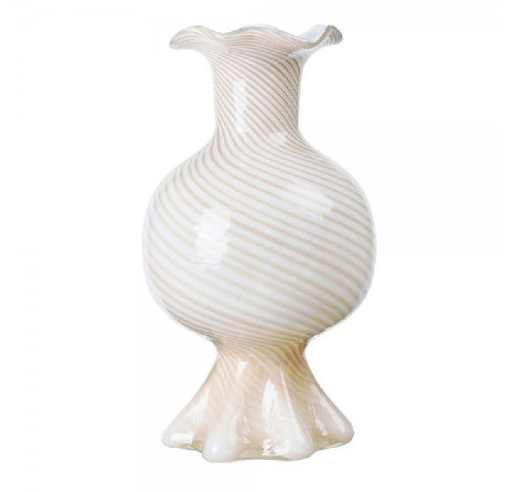 Broste Copenhagen Dekovase Vase Mella Glas Taupe Sand/Off-White (17,5x30 cm) von Broste Copenhagen