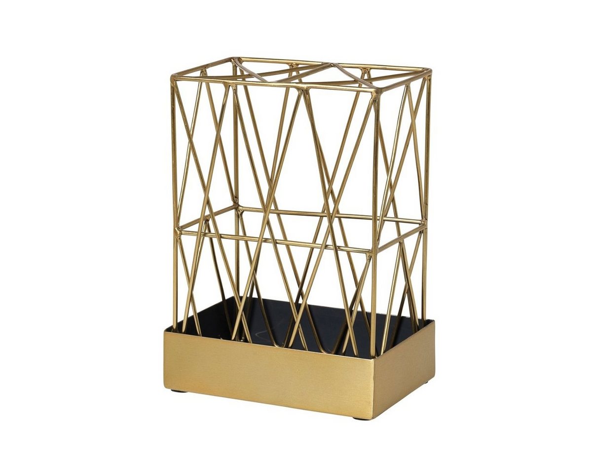 Broste Copenhagen Dekovase Vase SILJE Steel Castlerock/Brass Frame gold (Vase) von Broste Copenhagen