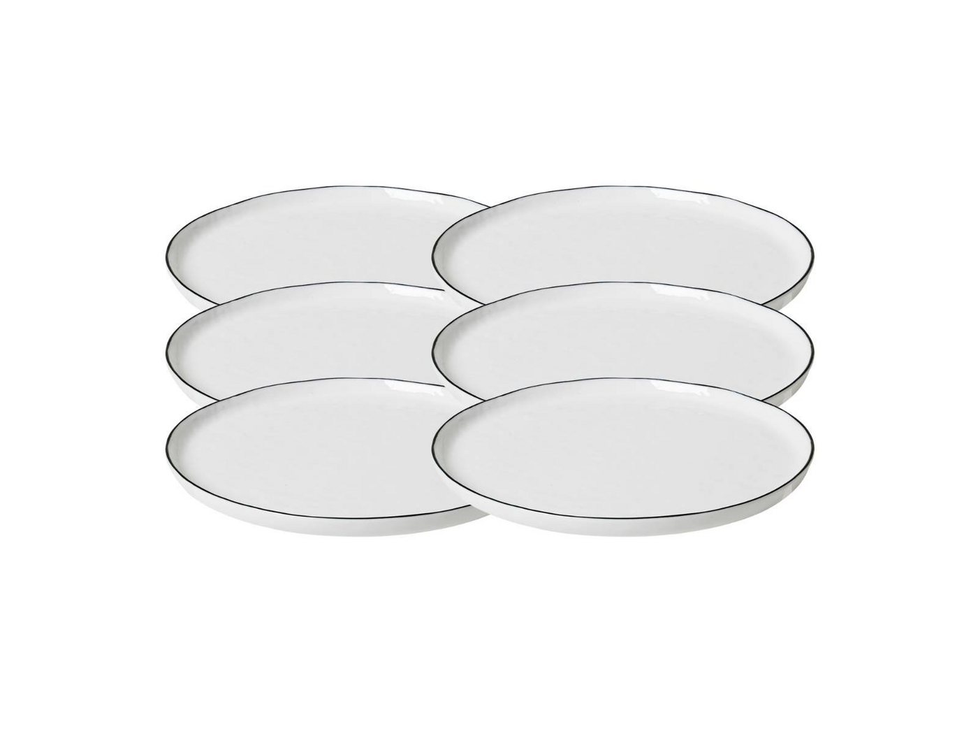 Broste Copenhagen Dessertteller SALT Dessertteller 22 cm Set6 von Broste Copenhagen